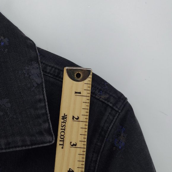 Lucky brand black denim jacket small the tomboy trucker - Picture 8 of 10